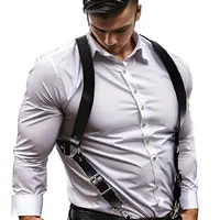 UYEE bretelles pantalons pour hommes en cuir réglable sac à dos bretelles bretelles hommes mode adulte ceinture 1