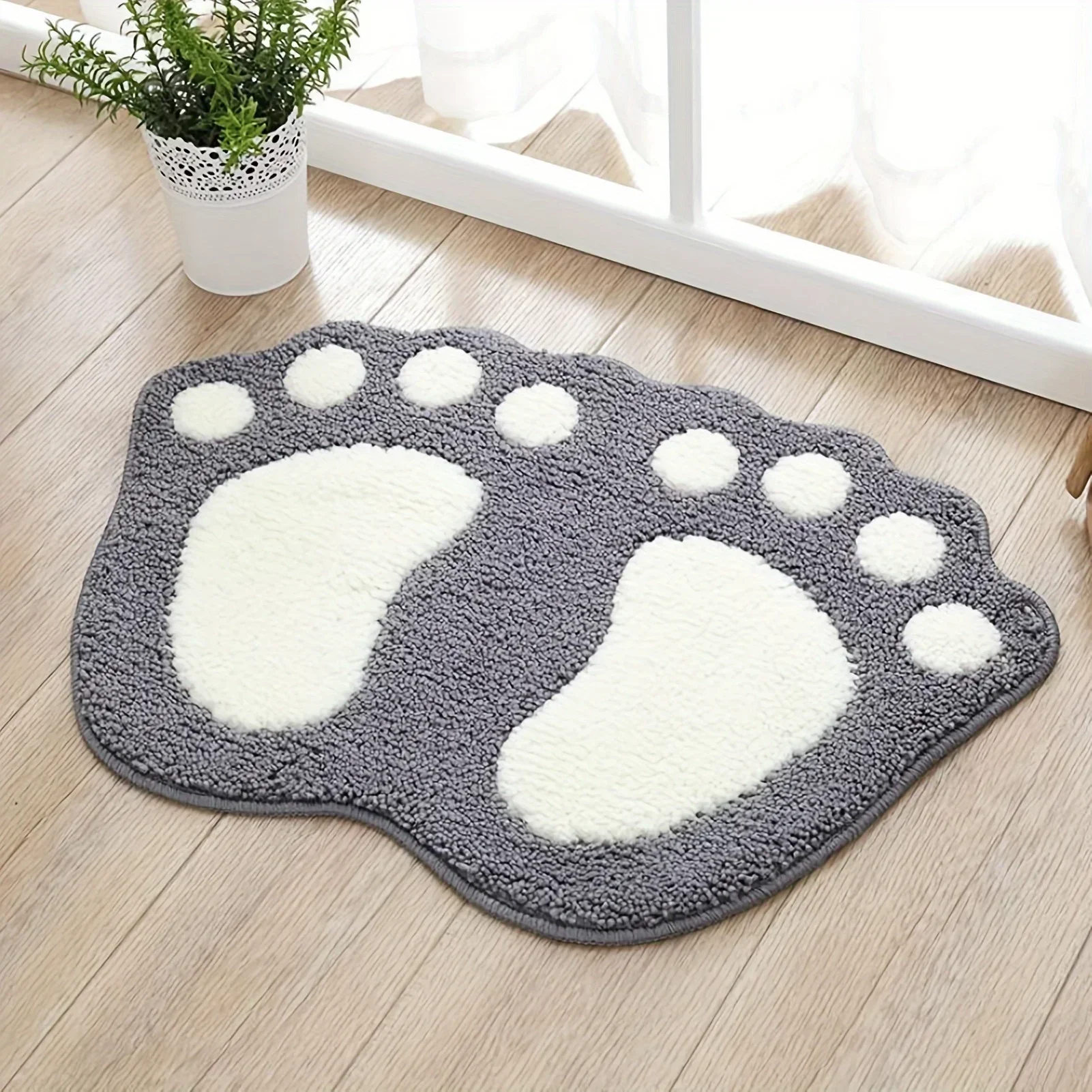 1 Bath Mat with Anti Slip Super Absorbent Ultra-fine Fiber Soft and Comfortable Bathroom Carpet and Floor Decoration floor mat