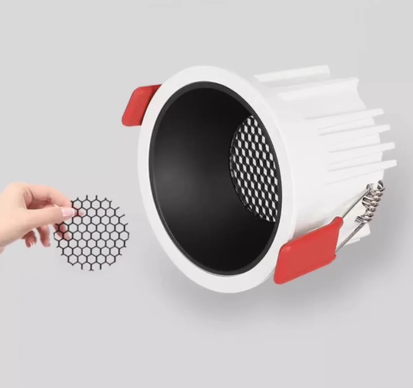 Recessed Led Downlight 7W 9W 12W 15W 20W 24W 110V 220V Bulb Ceiling Deep Anti-glare Indoor Spot Lighting