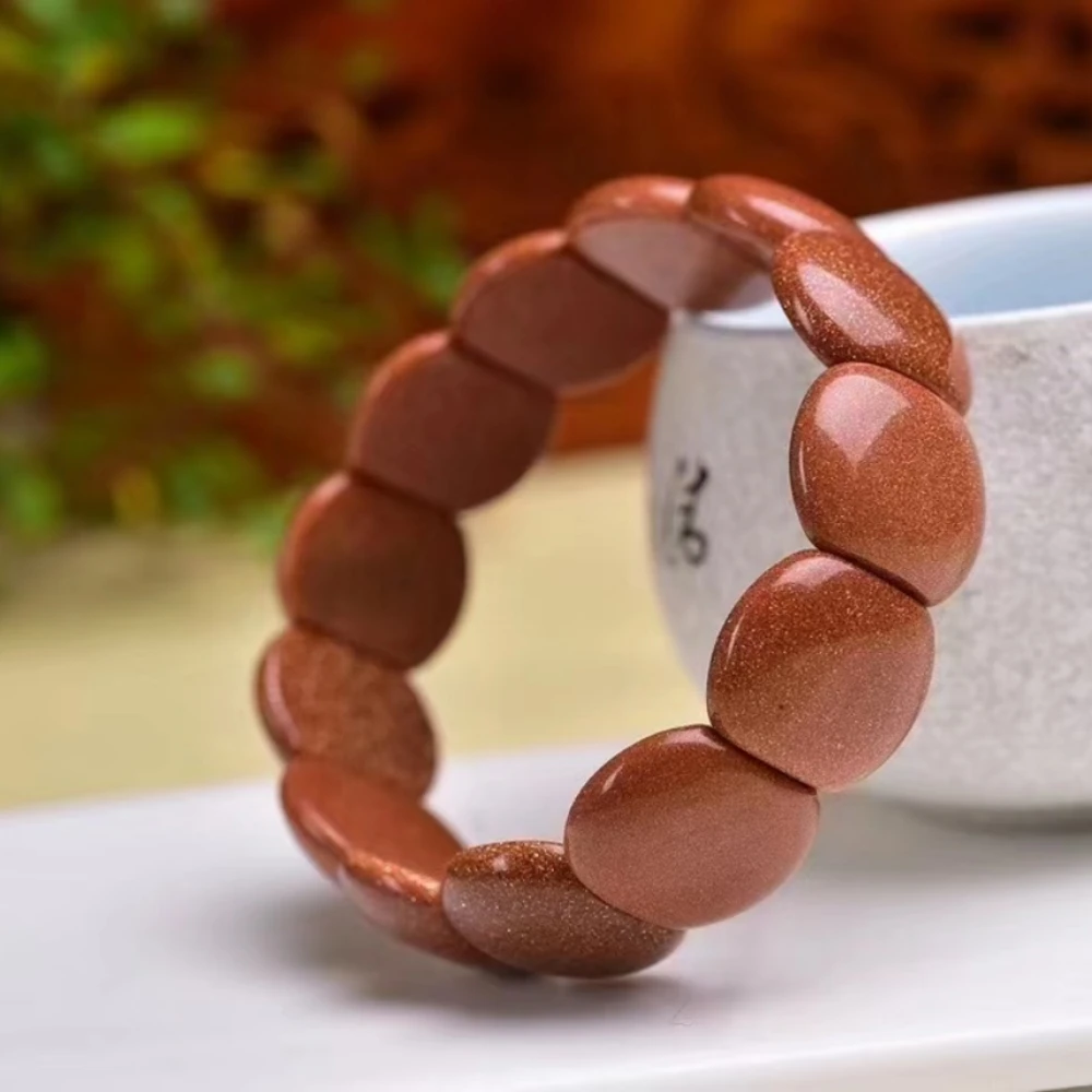 

golden sandstone bangles fortune luck crystal home decoration spiritual healing crystal