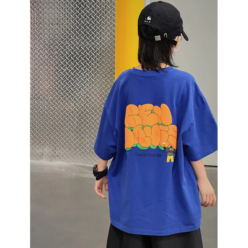 

Baoduo Children's Clothing Boy's Short-Sleeved T-shirt Summer 2024 New Children's Summer Children Summer Boy's Shirt Fashion T