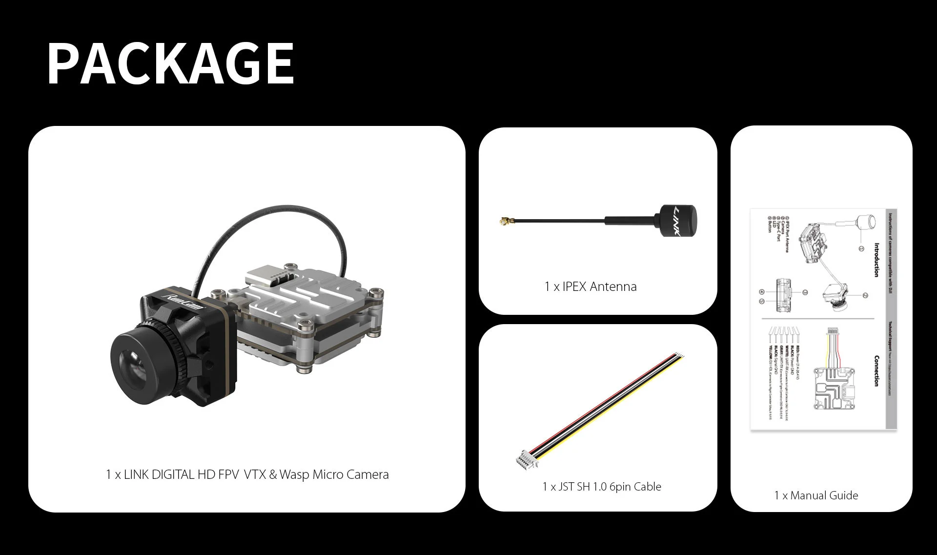 Caddx VISTA Manual RunCam Wasp Micro Digital FPV Camera Kit
