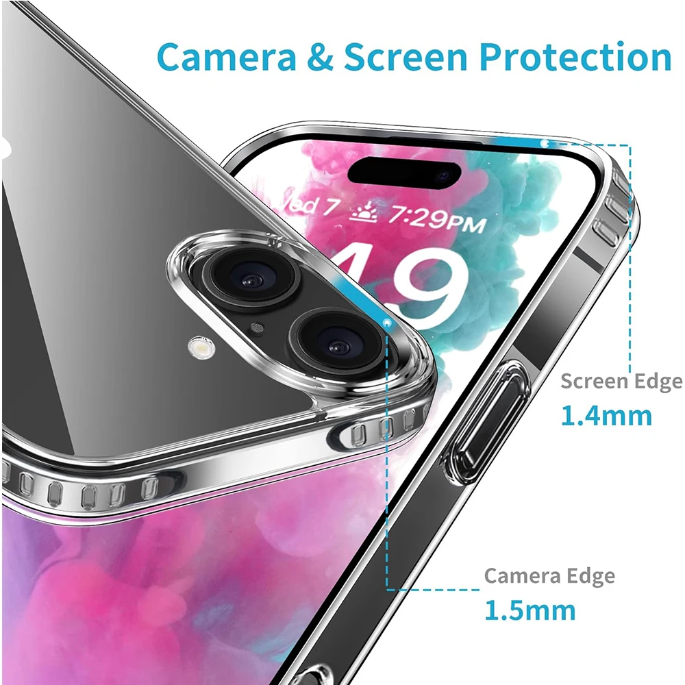 Hybrid Anti-Yellowing Clear Magsafe Phone Case Cover