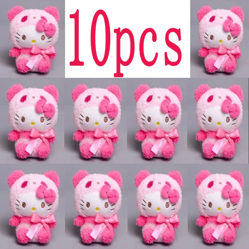 Sanrio keychain plush anime Kuromi doll keyring Hello Kitty plushie Cinnamoroll keychains bag pendant toy gift for girls