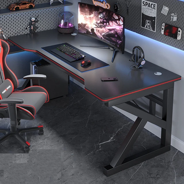 1 Pcs Long table Desktop computer desk live streaming table Home Writing Desk Simple modern Dresser Nail salon table 120*60 cm