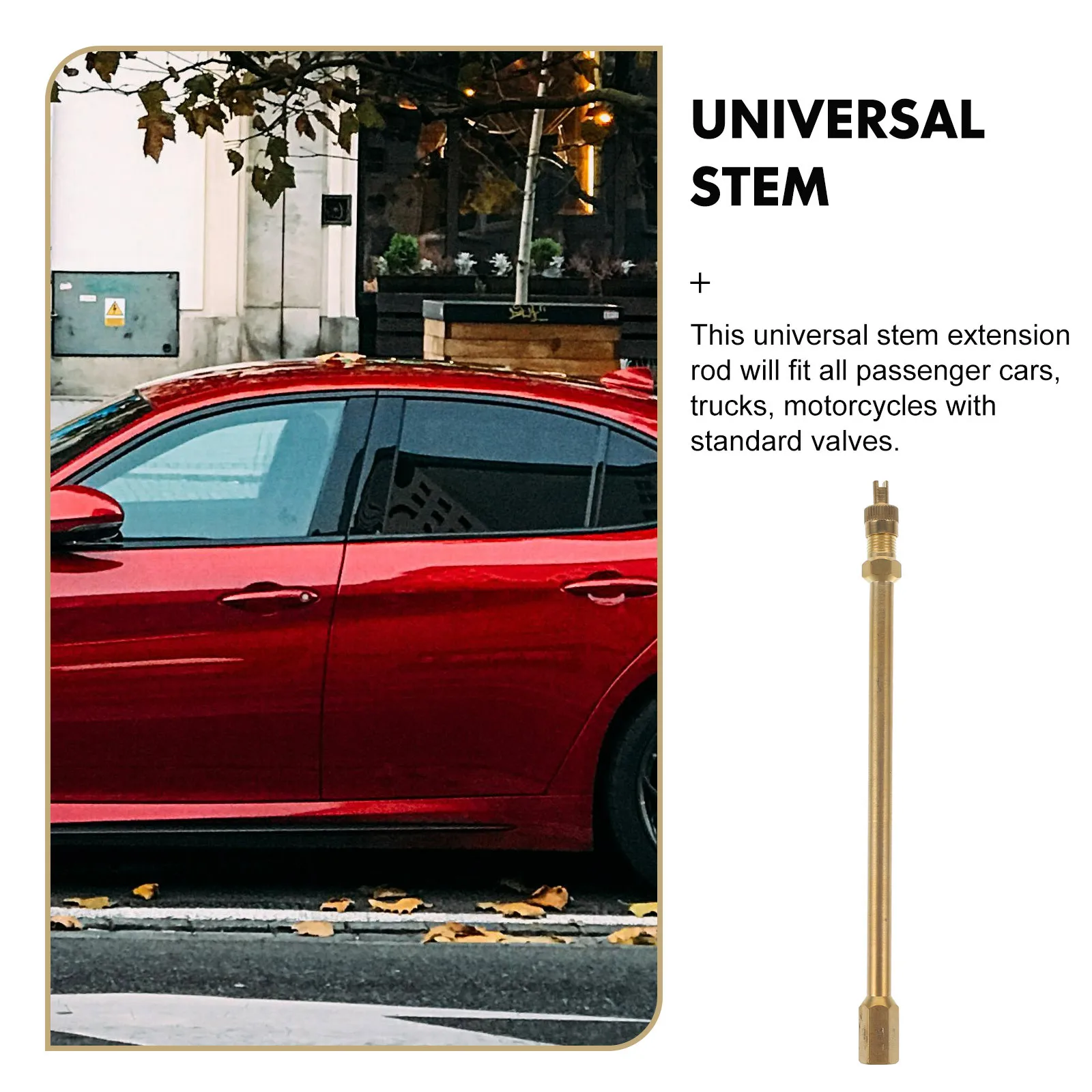 타이어 연장봉 황동 직선형 스템 익스텐더 자동차 오토바이 자전거 공기압 도구 밸브 스템 익스텐더 타이어 밸브