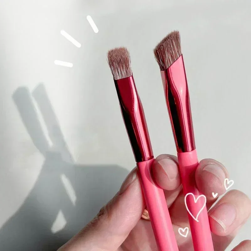 1/2pcs 야생 눈썹 브러쉬 다기능 사각형 스타일링 눈썹 그림 휴대용 아름다움 메이크업 브러쉬 화장품 도구