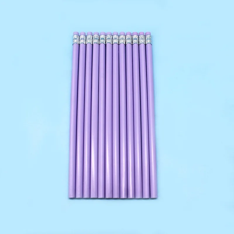 

100Pcs Personalized Pencil Cartoon Pencil HB Non-Toxic Safety Primary School Writing Pen With Eraser Stationery Birthday Gift