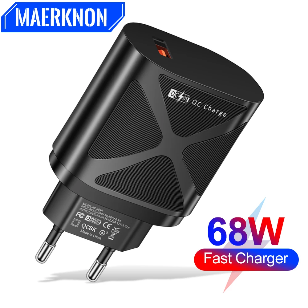 Caricabatterie Rapido 4.0 3.0 68W Adattatore Di Alimentazione Usb A Ricarica Rapida Per Iphone 14 13 Pro Max Xiaomi Samsung Oneplus Caricabatterie Per