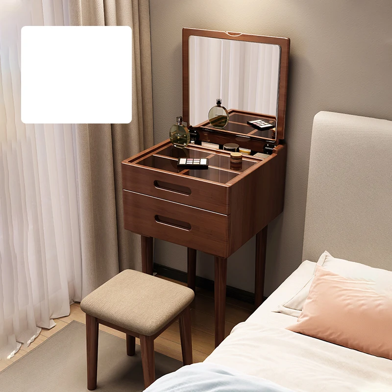 

Modern Salon Simplicity Vanity Table Bedroom Storage Drawers Vanity Table Mirror Salon Mesita De Noche Space Saving Furniture