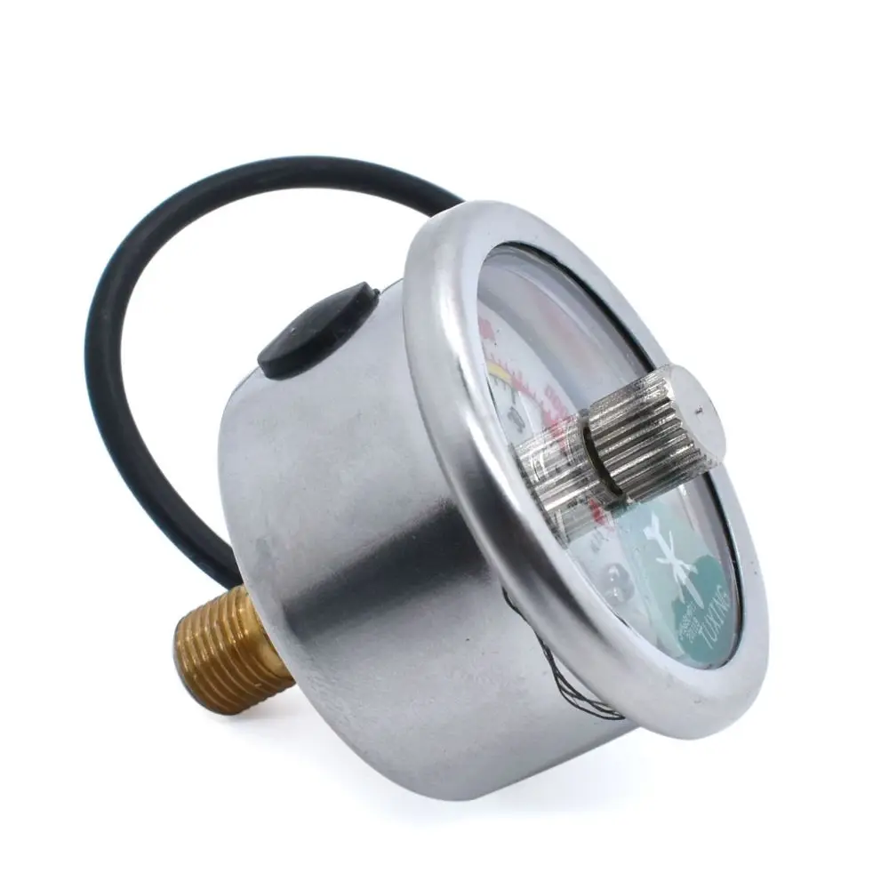 Pressure Vacuum Gauge TUXING High Pressure Gauge Adjustable Pressure Gauge Set Manometer 6000Psi 400Bar 40Mpa Thread M10*1