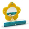 Bird Mirror For Cage Parrot Toys Mirror Cockatiel Perch Chewing Flower Shape Enrichment Stand Pet Supplies Cockatiel Cage 4
