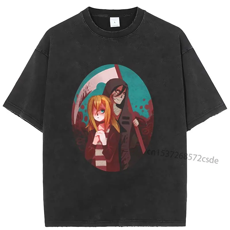 

Funny Angels Of Death 2023 Men Women T-Shirt Anime T Shirt Harajuku Funny Print T-Shirt Clothes Hip Hop Tops Tees Summer Tops