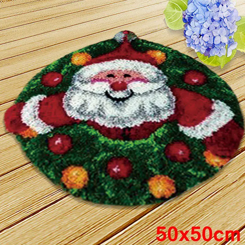 Cartoon Animal Embroidery Carpet Coarse Wool Cross Stitch 3D Latch Hook Carpet Embroidery DIY Latch Hook Kit