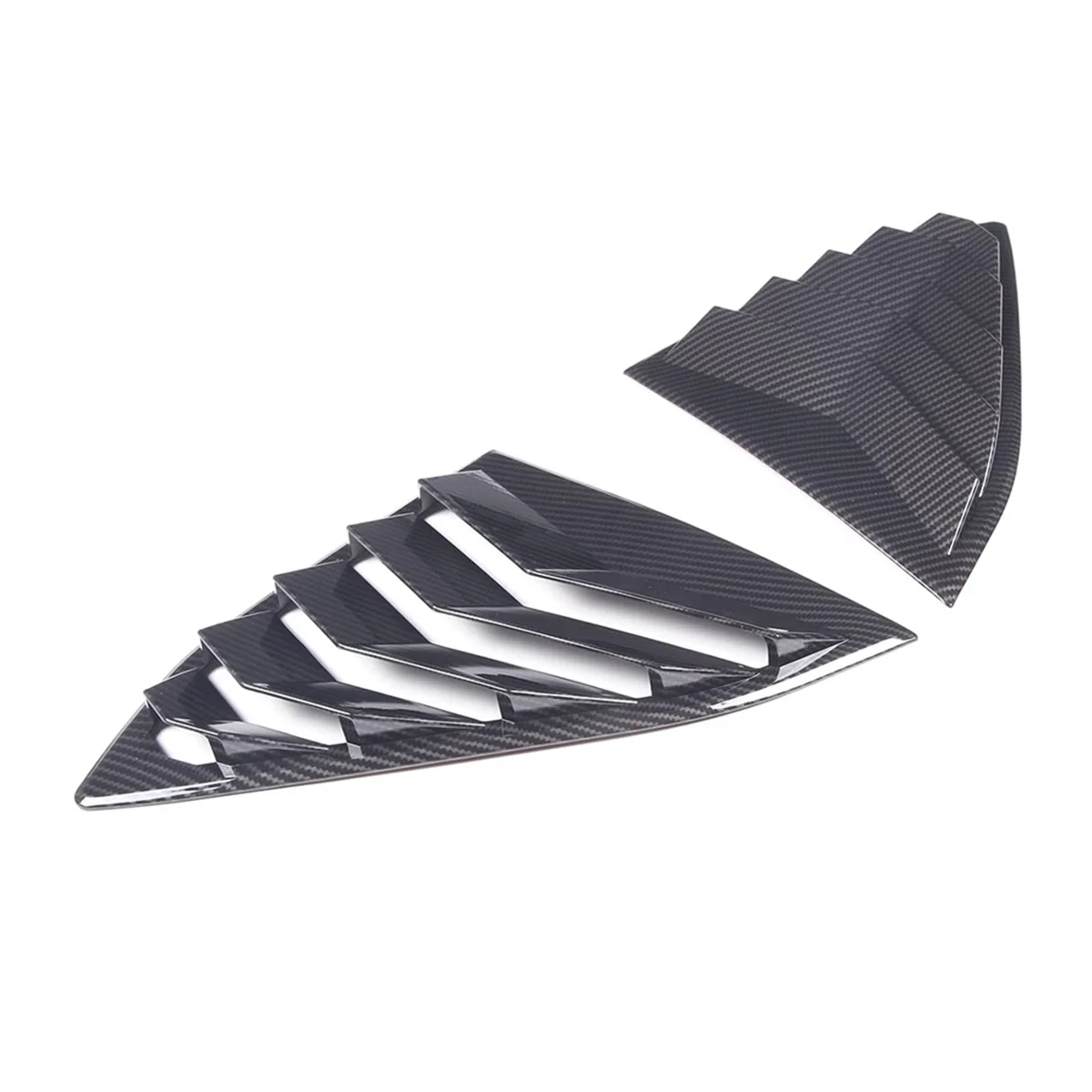 

For Chevrolet Corvette C8 2020-2023 Car Rear Side Window Louvers Air Vent Shades Cover Trim Accessories ABS Carbon Fiber