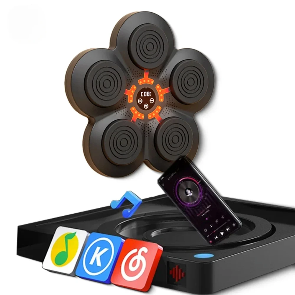 High Quality Smart Fun Focus Agility Wall Target Boxing Mma Training Digital Music Light Boxing Machine