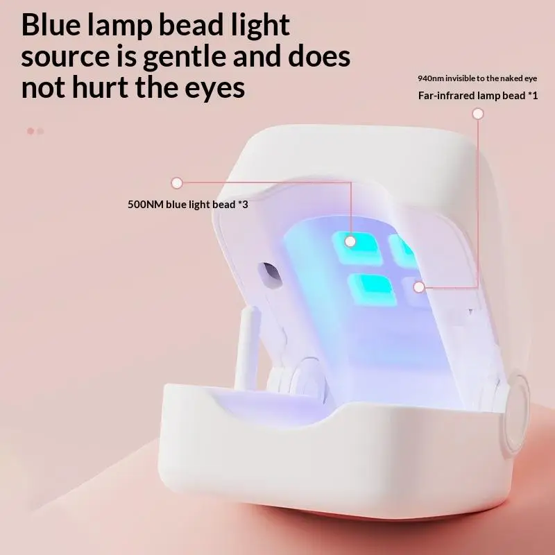 충전식 미니 UV LED 네일 드라이어 자동 꺼짐 타이머가 있는 빠른 건조 광선요법 램프 젤 경화 매니큐어 도구