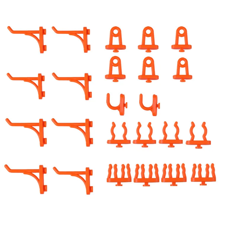 10-Pack Wall-Mounted Garage Organizer for Tools and Hardware Storage