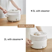 Multifunctional electric hot pot household 2/3L integrated student dormitory small electric cooking pot electric hot pot 2