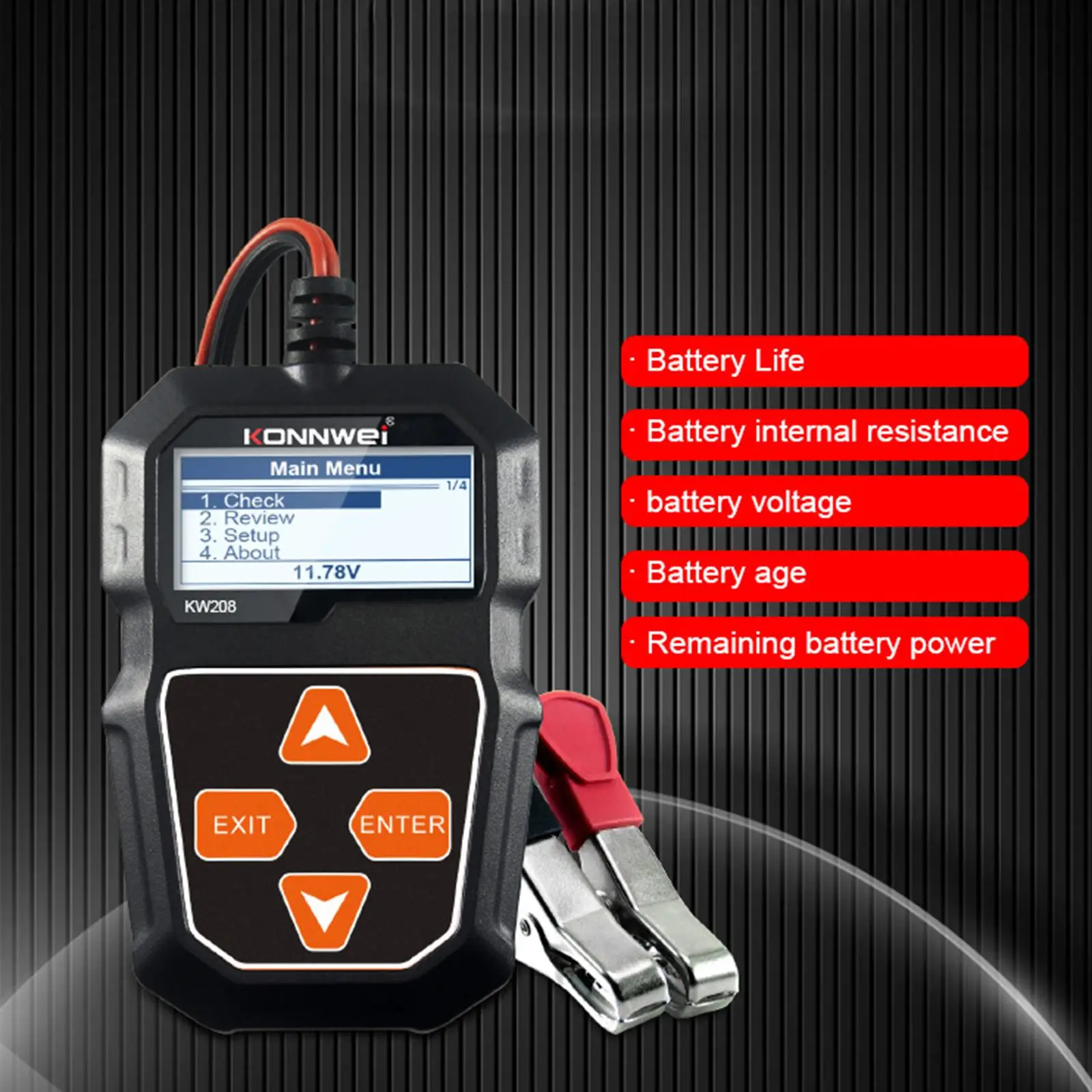 12V Battery Tester CCA100~2000 12 Volts Battery Tools Cranking Charging Circut