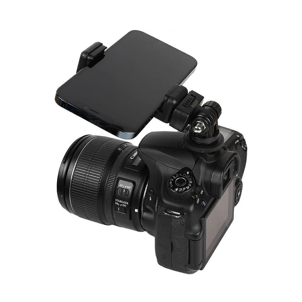 Monitor Mount Adapter Phone Holder 360&deg; Rotation For Camera