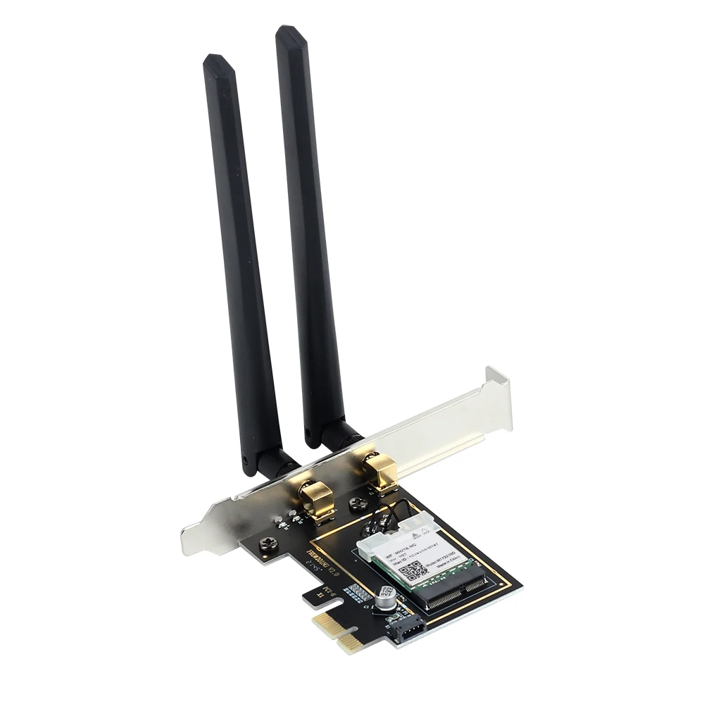 듀얼 밴드 블루투스 5.2 어댑터, AX1800 와이파이 6 MT7921 PCI 익스프레스, 1800Mbps, 802.11AX, 2.4G, 5Ghz, Win10 용