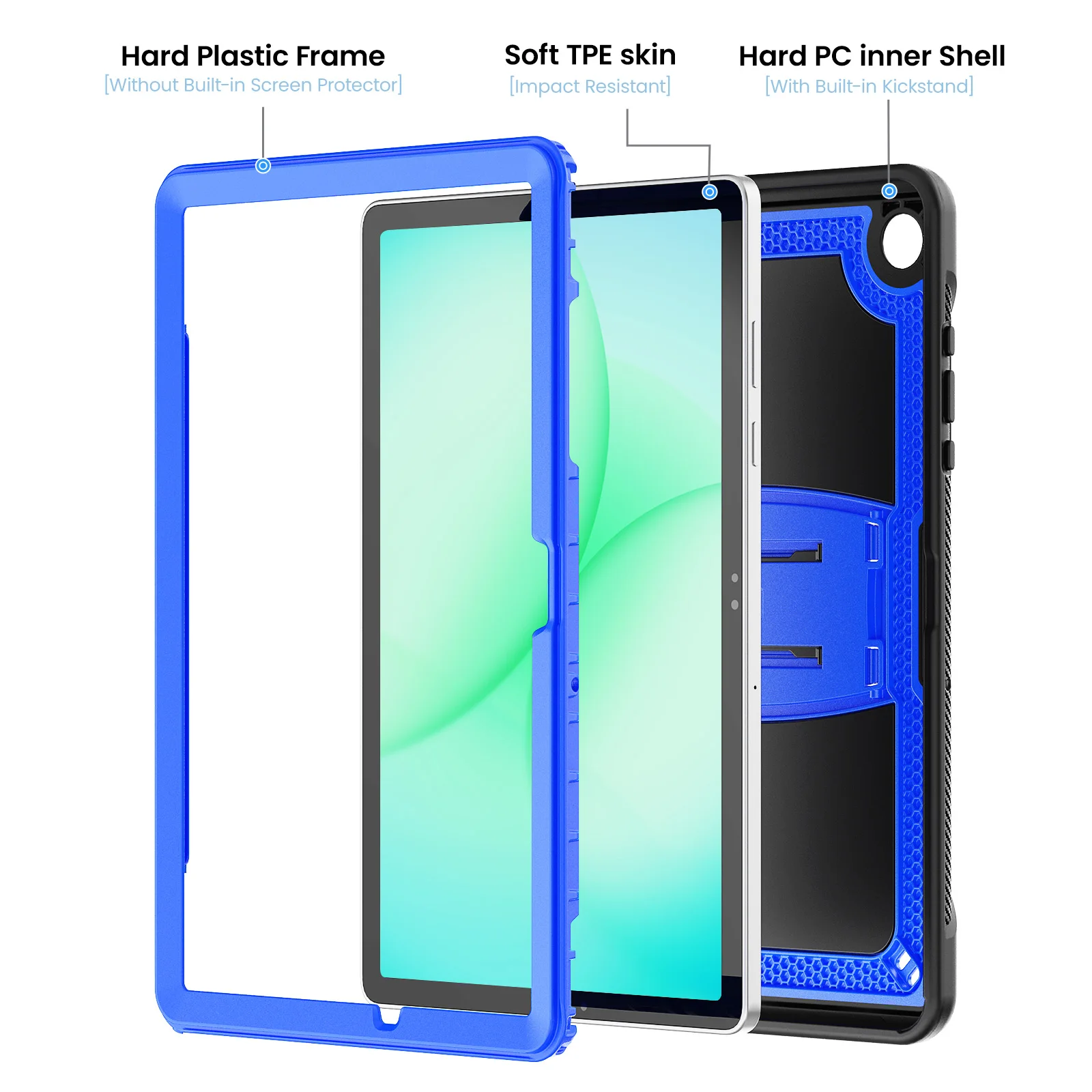 Heavy Duty 11 Tablet Protective Stand Case