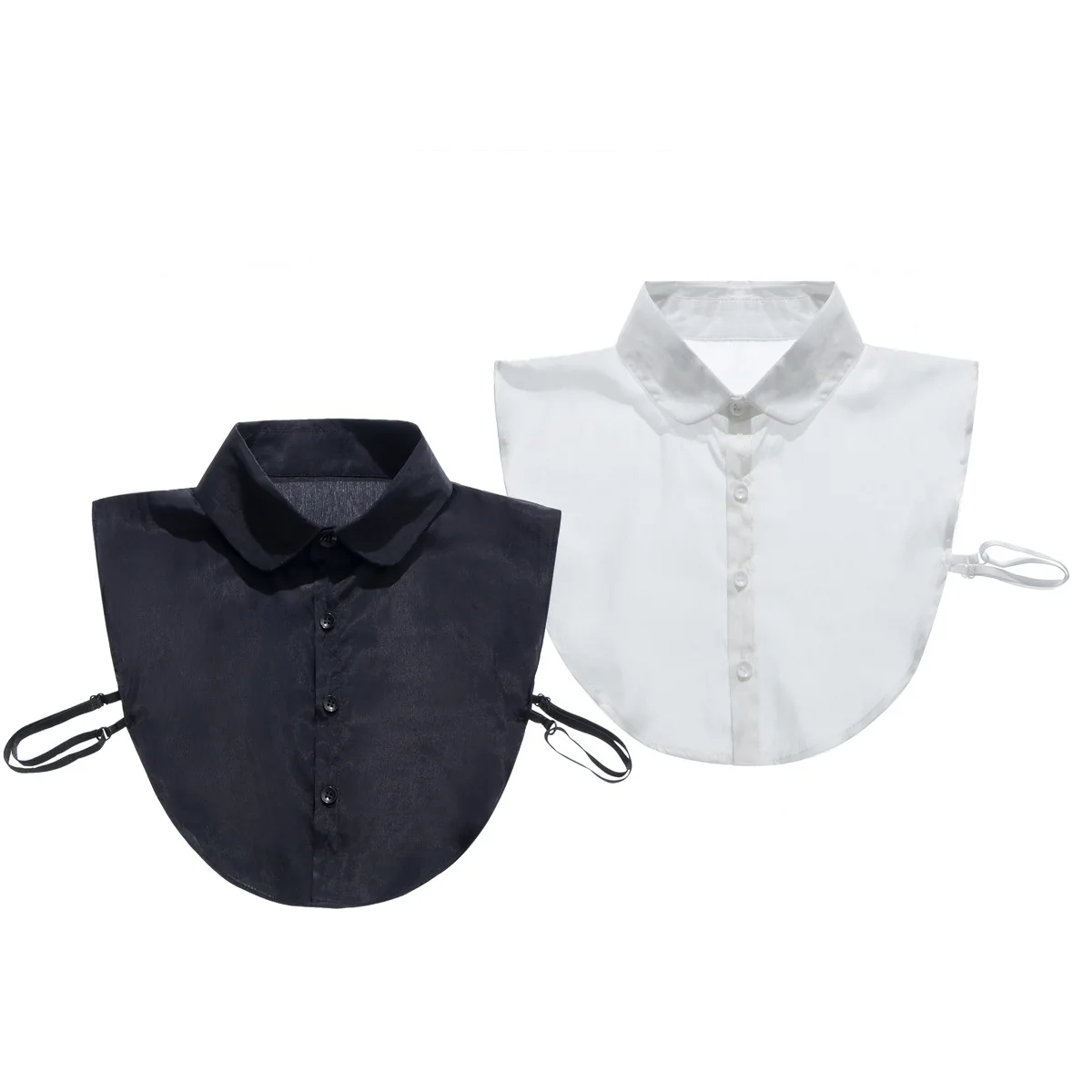 

Woman Fake Collar Cotton Blouse Vintage Solid Color Shirt Collars Women Clothes Accessories False Lapel Detachable Collar Tops