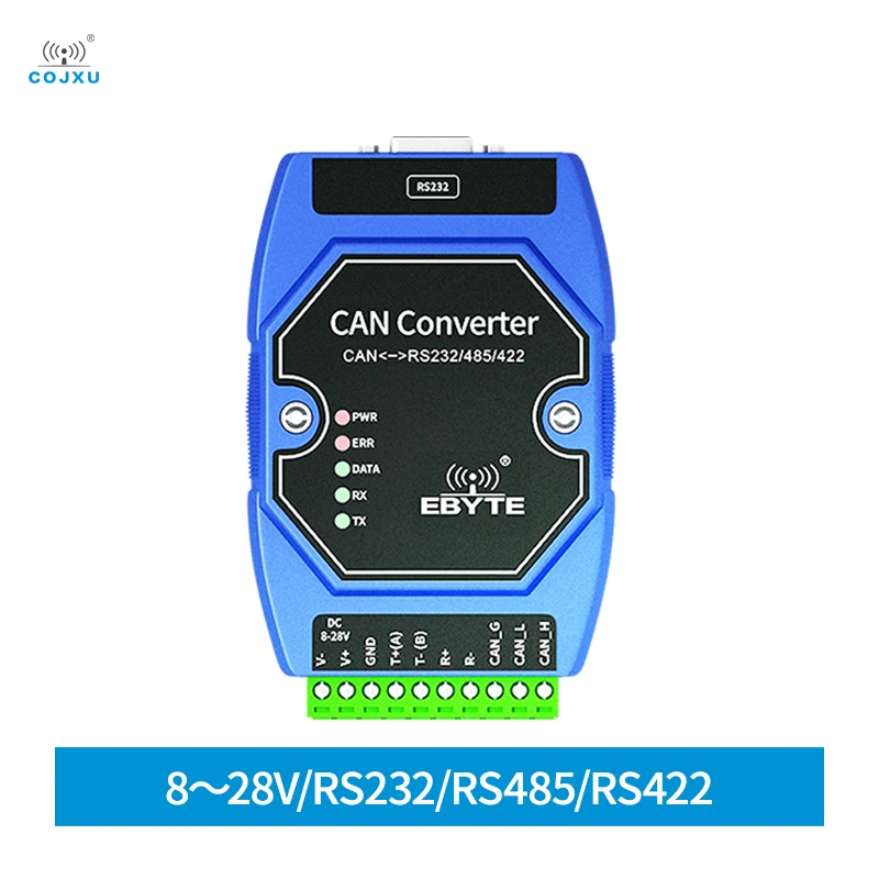 CAN 2.0 to RS485/232/422 Converter Gateway Serial Communication Module Modbus RTU 2 Way Transparent Transmission COJXU ECAN-401 cdsenet ecan s01 can 2 0 to serial ttl protocol converter modbus rtu conversion transparent transmission communication module