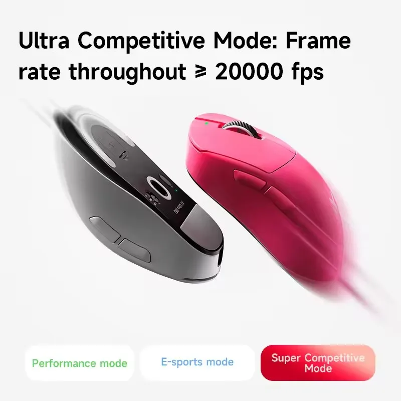 MCHOSE A7 Ultra RE Tri-mode Gaming Mouse Ergonomics Wireless Bluetooth Dual 8KHZ Ultra Lightweight  500mAh PAW3950 E-sports Mice