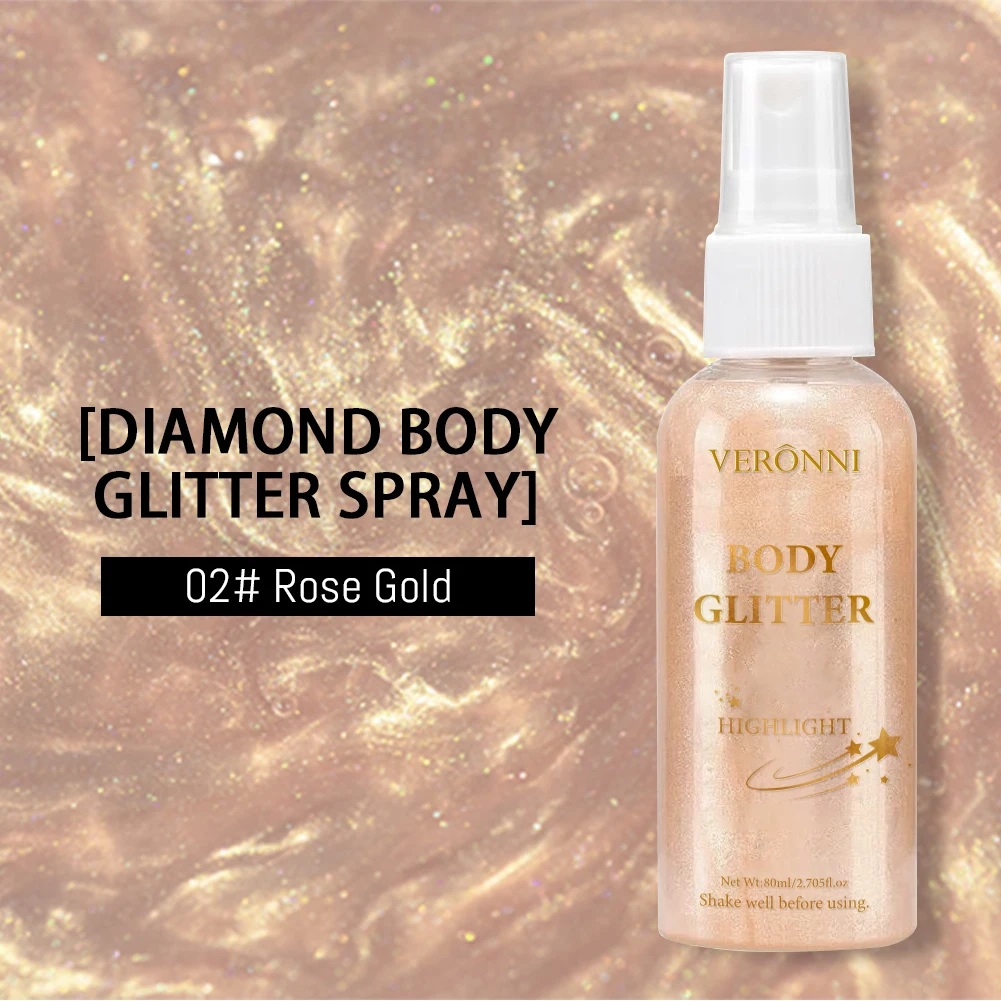 Description Picture 6 of itemLiquid Shimmer Body Highlighter Oil Makeup,Glitter Spray Oil Lotion,Full Body & Face Glow-Up Liquid Lotion for All Skin Type