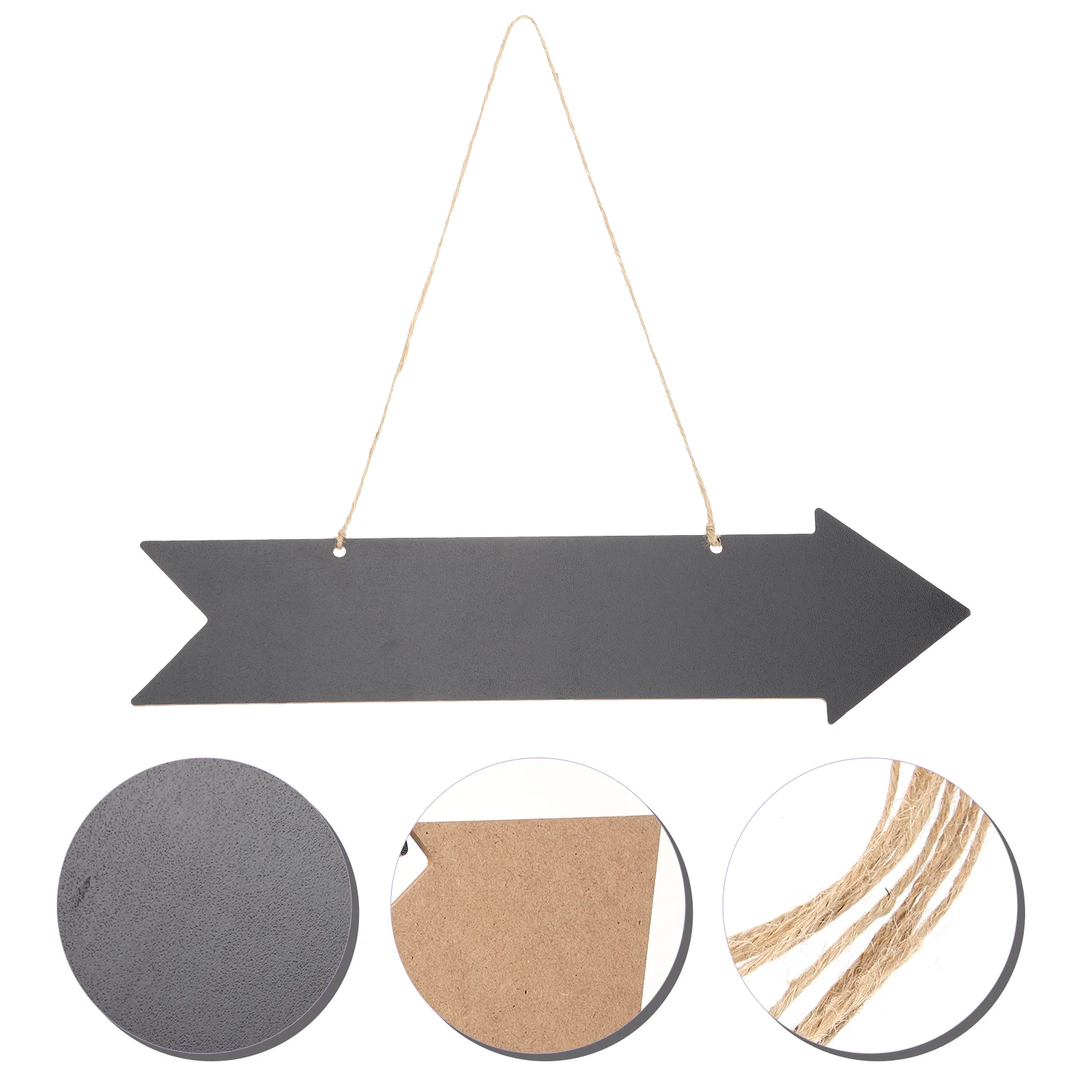 

Reusable Decorative Hanging Arrow Direction Sign Wooden Arrows Signs Chalkboard Signs for Banquet Restaurant Party