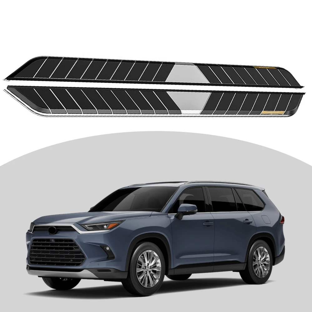 

2Pcs Running Board Side Step Nerf Bar Protector for Grand Highlander 2023 2024
