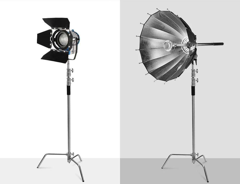 300cm C-Stand Rotatable Anti-slip Stainless Steel Light Stand Background Bracket