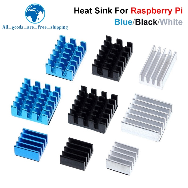 TZT For Raspberry Pi 4 Heat Sink 3pcs Raspberry Pi 4B Aluminum Heatsink Radiator Cooling Kit Cooler for Raspberry Pi 4 Model B
