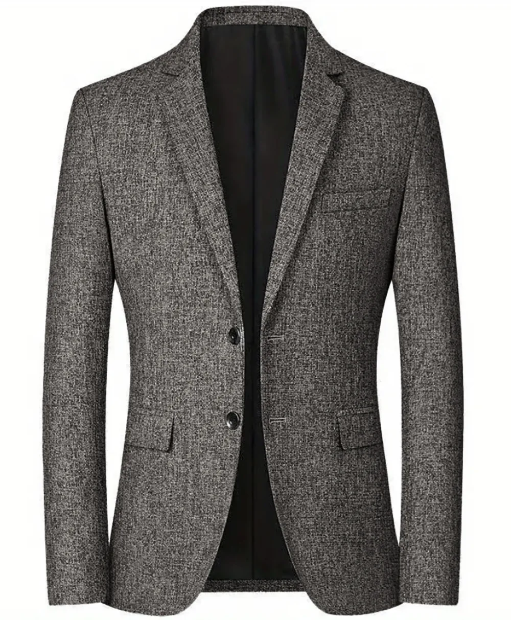 Men Thin Suit Blazers Jackets Business Casual Suit Designer Coats New Spring Summer Formal Wear Slim Fit Blazers Jackets Size 4X