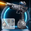 Electric Water Gun Pulse Water Gun Self-integrated Automatic Water-Absorbing Large-Capacity Lighting Children's Water Gun Toys 6