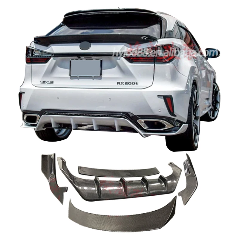 Lexus Rx300 Rear For 16-19 Lexus RX ARTISan body kit rear spoiler RX300 rx450 carbon ...