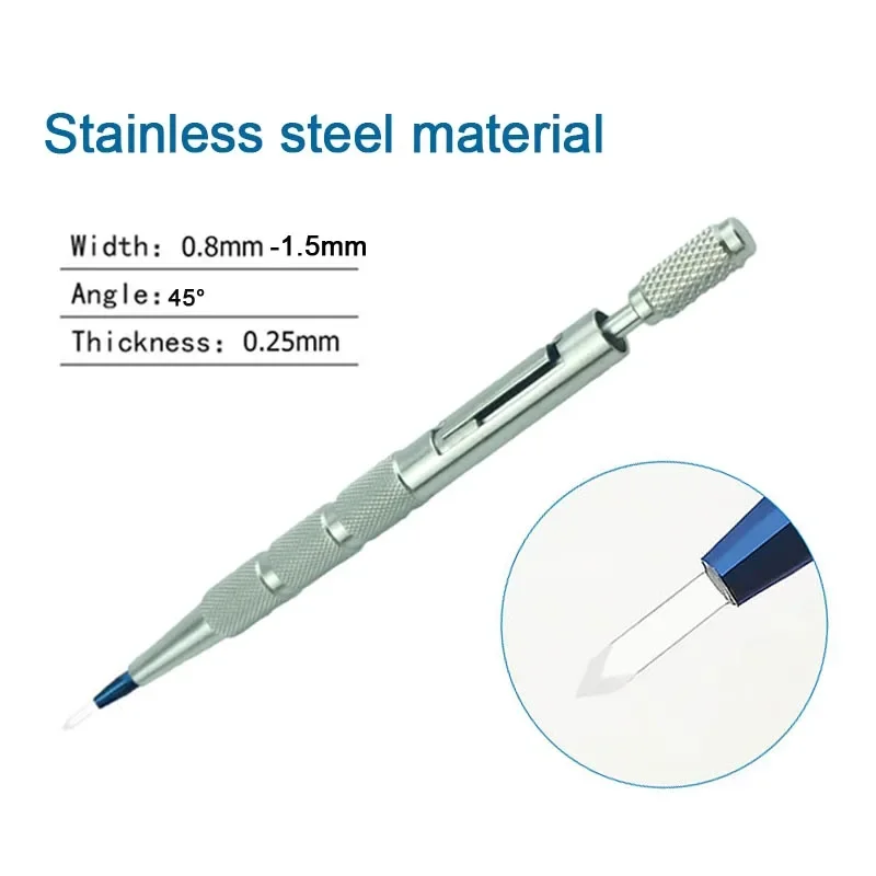 

Stainless Steel Hair Transplant Implanter Pen Sapphire Hair Implanted Pen Eyebrow Beard Implanting Hair Implant Tool