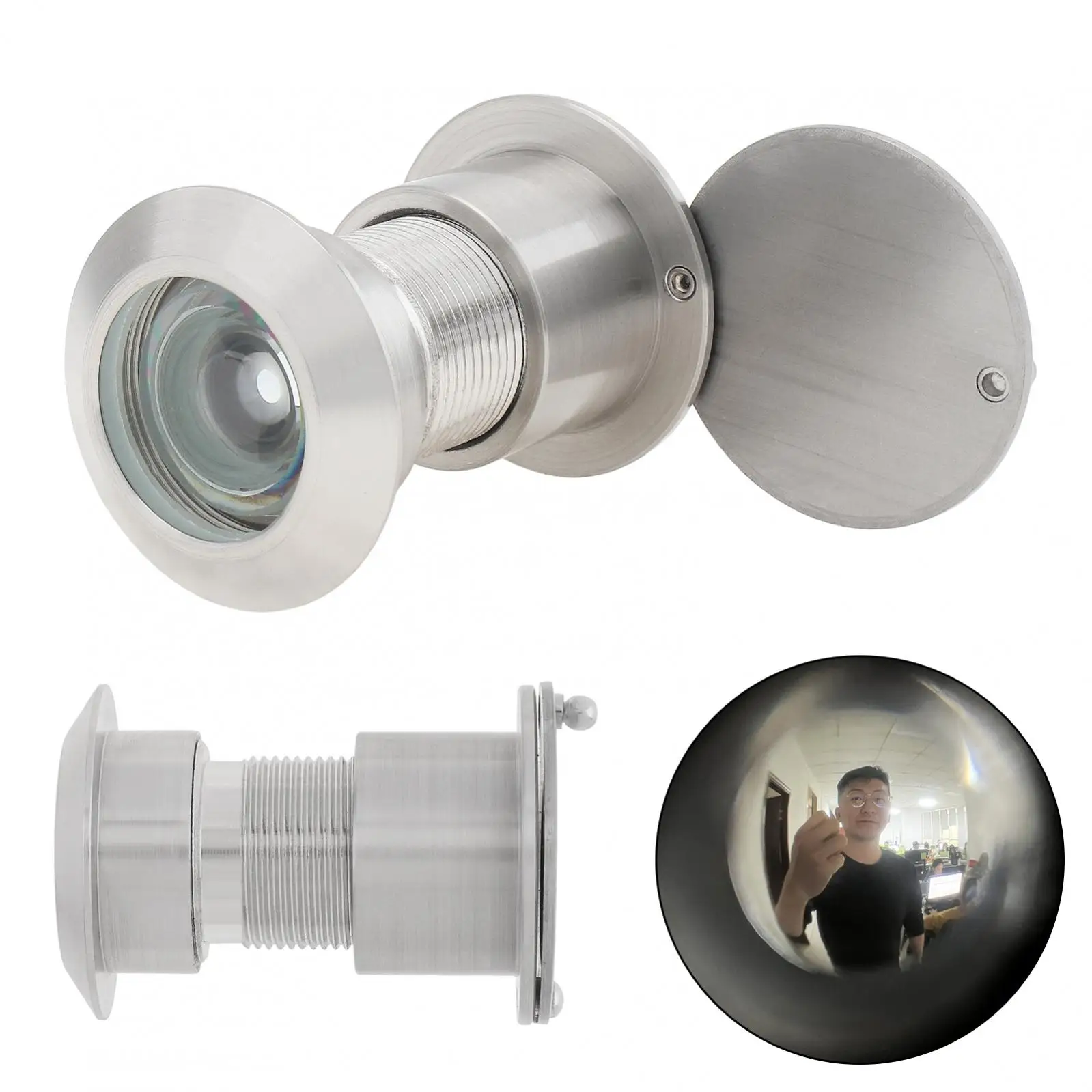 

28mm / 1.1inch 220 Degree Door Viewer Security Peek Peep Holes for 1.56inch to 2.24inch Doors Thickness / Home / Office / Hotel