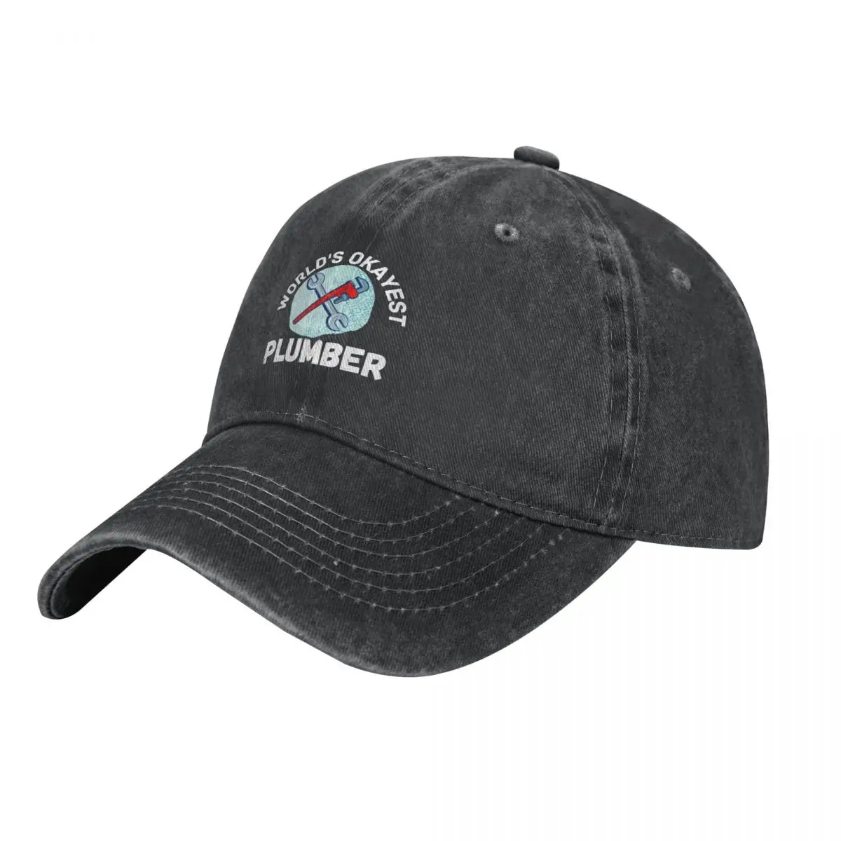 

world's okayest plumber Cowboy Hat New Hat Custom Cap Luxury Brand Caps Male Women's