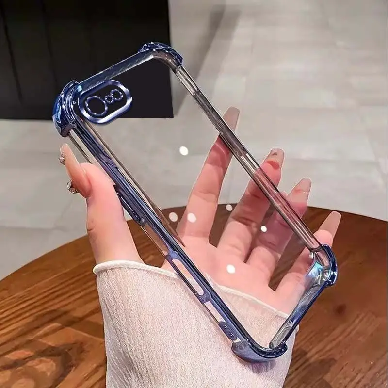 Electroplated Silicone Soft Shell Phone Case with All-Inclusive Lens Protection