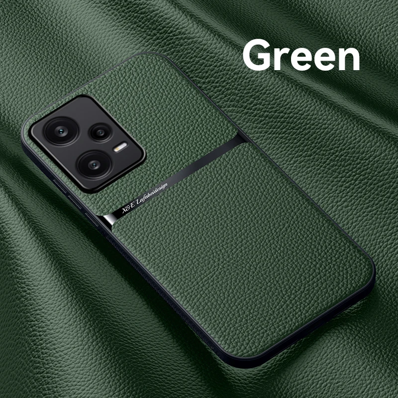

Магнитный кожаный чехол для XIAOMI Redmi 12, Note 12 Pro, 4G, искусственная кожа