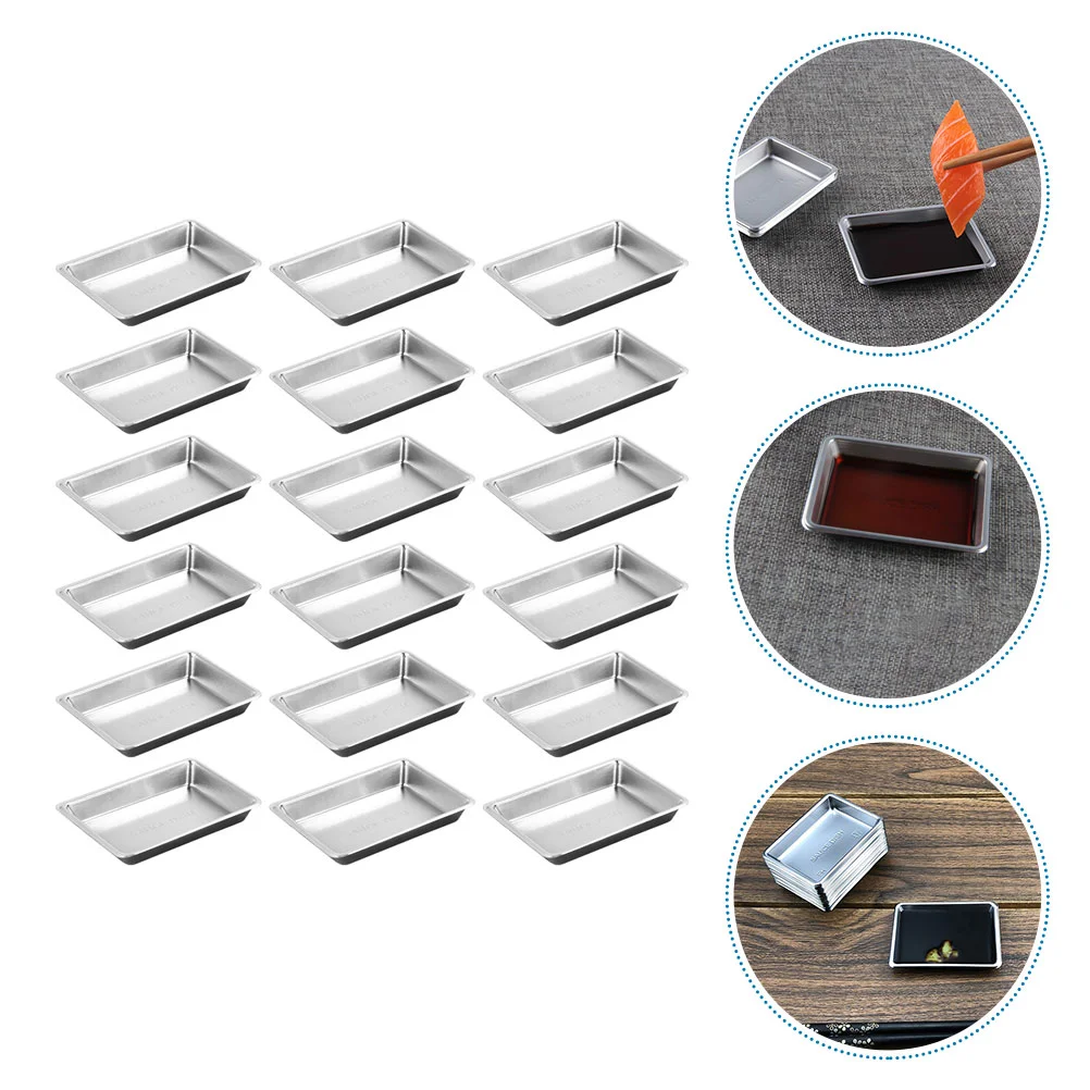 100 Pcs Food Tray Disposable Sauce Dish BBQ Supply Soy Dishes Containers Seasoning Plastic Spice