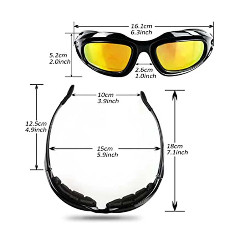Polarized Sports Glasses Tactical Polarized Glasses 4 Lens Sunglasses with 4 Lens Kit for Outdoor Sport Motorcycle Riding,Hiking,Fishing,Hunting