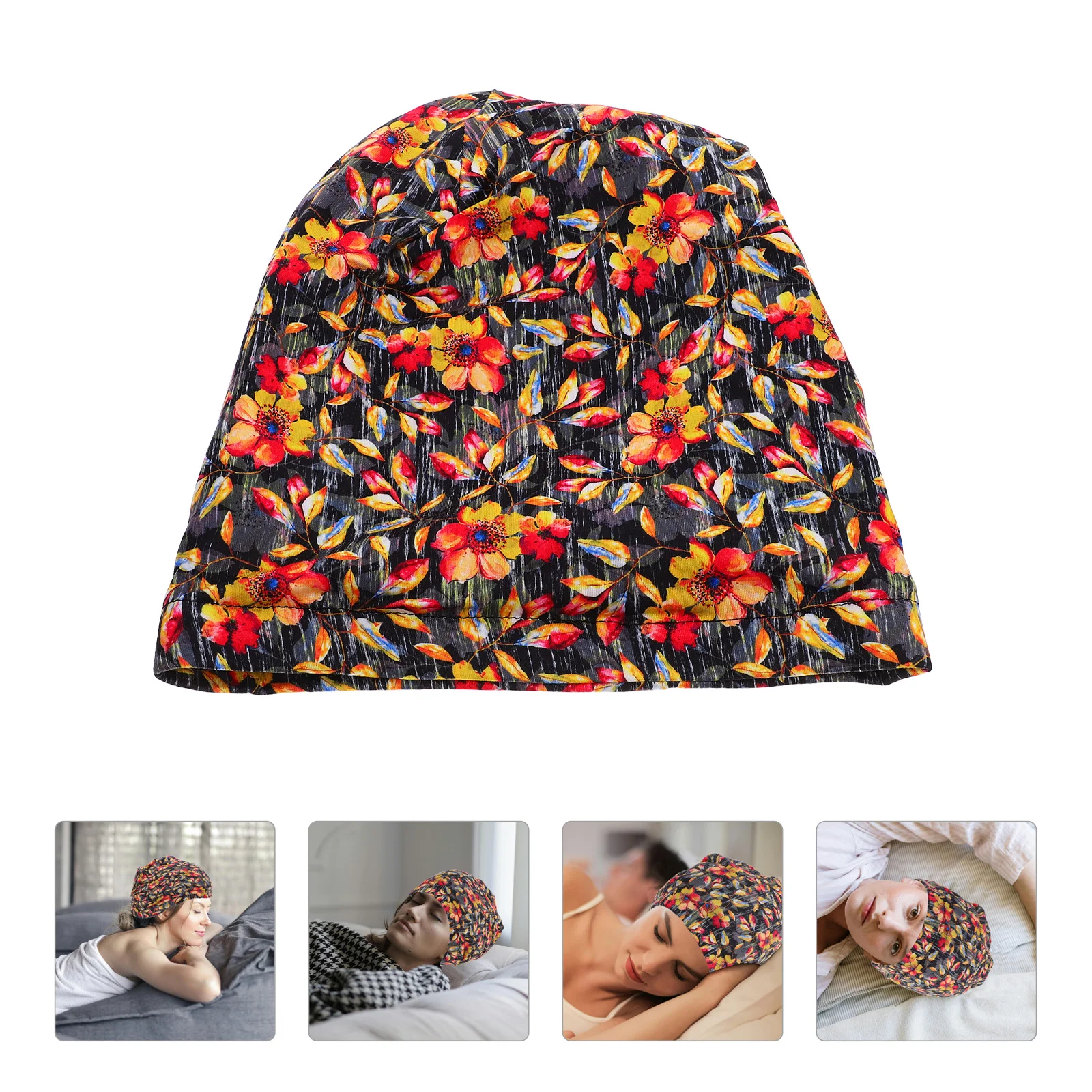 

Cover Bonnet for Curly Hair Sleeping Caps Long Supple Hat Chic Decorative