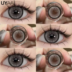 Vibrant Violet Fashion Contact Lenses - High Quality Soft Lenses for Eye - Catching Party Makeup (Mirage gray)