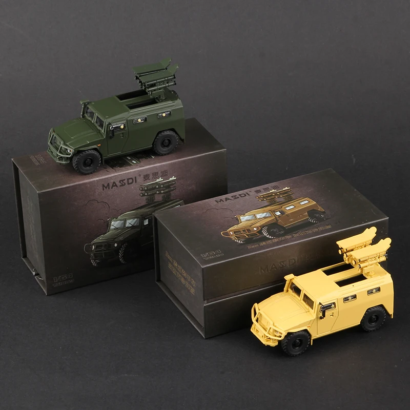 Massdi 1:64 Tiger Gaz Armored Vehicle Car Model M1151 Off Road Antitank Alloy Miniature Diecast Vehicles Toy Collection 