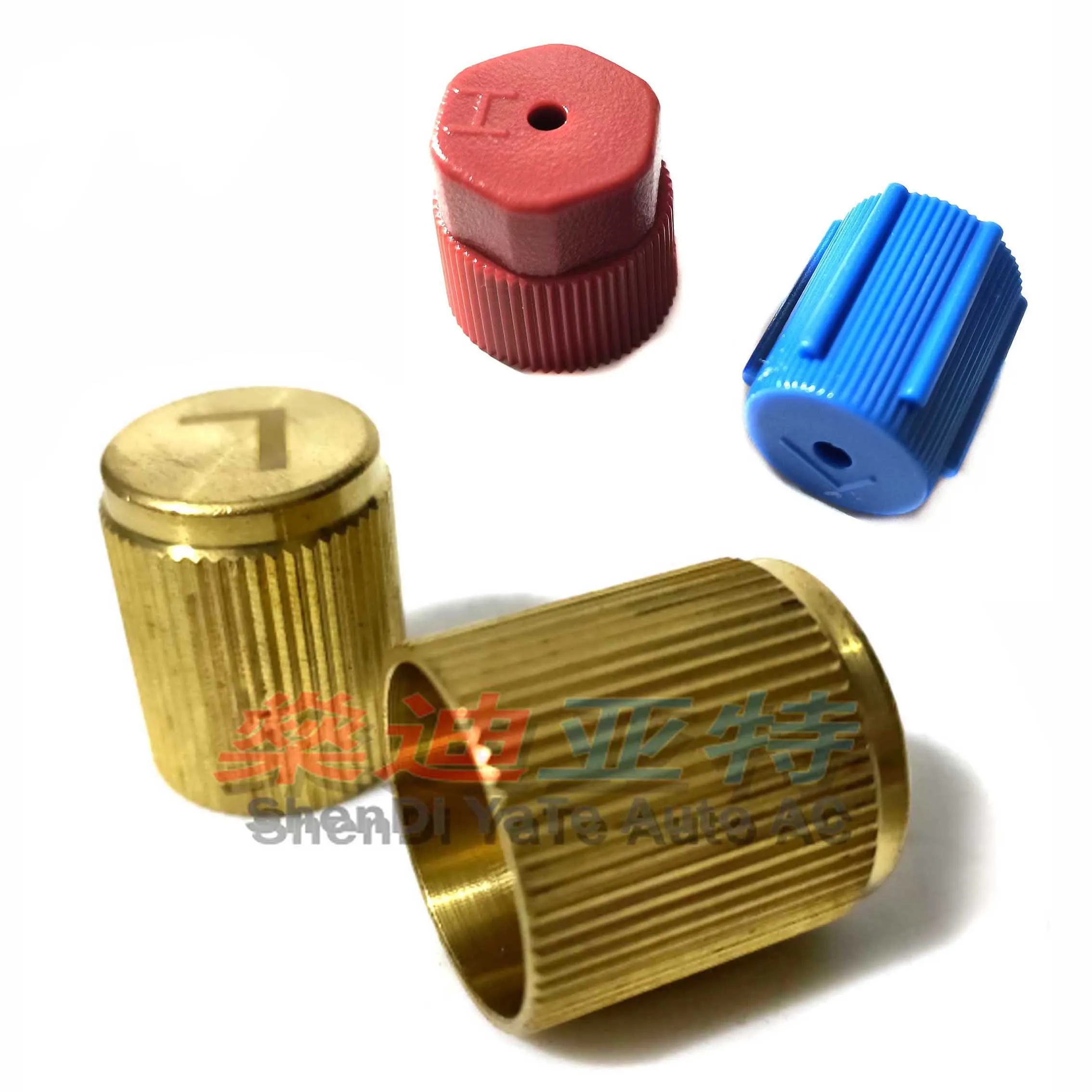 R134a A/C Valve Covers High/Low Pressure Hoses Seat Valve Cap Dust Hat For Volkswagen Bora Polo Audi Q7 Skoda Touareg Langyi air conditioning repair kit