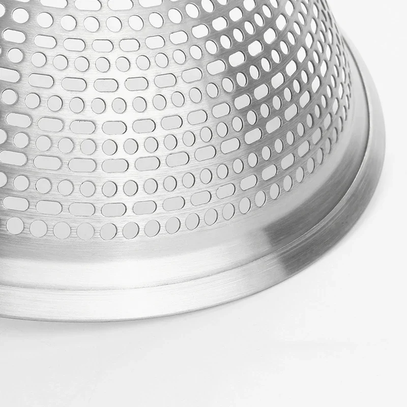 Cabilock Stainless Steel Mesh Strainer - Kitchen Colander With Hanging Handle For Filtering Oil
